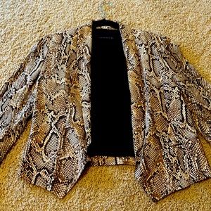 Zara animal print blazer